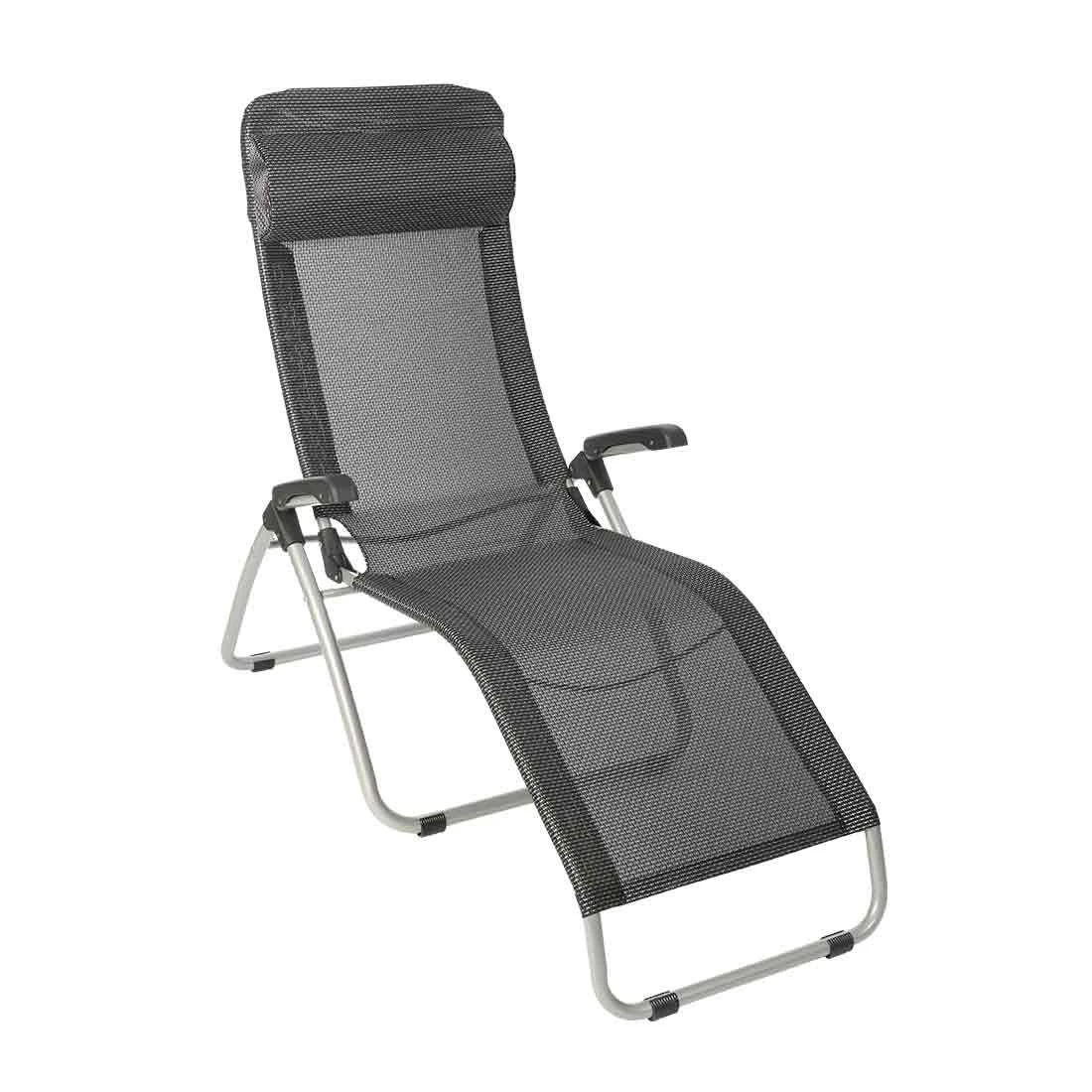 Sungörl Dreamliner Surprise/Lorenzo Bäderliege Aluminium/Textilene Silber/Schwarz 2 Sungörl Dreamliner Surprise/Lorenzo Bäderliege Aluminium/Textilene Silber/Schwarz – Bild 2