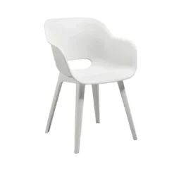 Best Split Gartensessel Kunststoff Weiß