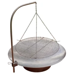 SvenskaV Grace Feuerschale Ø58cm Inkl. Schwenkgrill Edelstahl Ø45cm