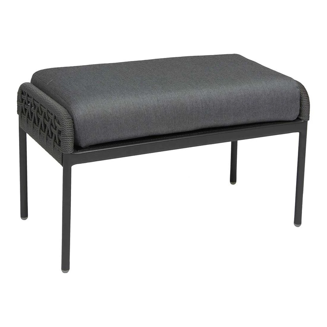 Stern Greta Hocker Aluminium/Rope Anthrazit/Platin/Seidengrau 1 Stern Greta Hocker Aluminium/Rope Anthrazit/Platin/Seidengrau