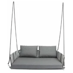 Stern Space 2-Sitzerschaukel Aluminium/Gurtbespannung Anthrazit-Grau/Seidengrau