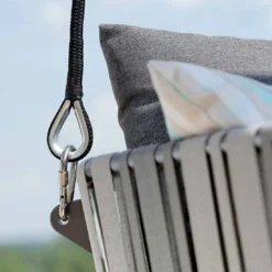 Stern Space 2-Sitzerschaukel Aluminium/Gurtbespannung Anthrazit-Grau/Seidengrau -Gartenmöbel Geschäft 1029284 3