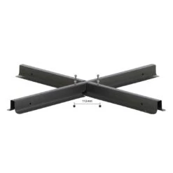 Siena Garden Kreuzständer Für Ampelschirme 100x100x6 Cm Stahl Anthrazit -Gartenmöbel Geschäft 1041769 3