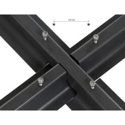 Siena Garden Kreuzständer Für Ampelschirme 100x100x6 Cm Stahl Anthrazit -Gartenmöbel Geschäft 1041769 5