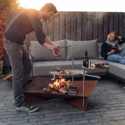 Höfats TRIPLE Grillrost Ø55cm Edelstahl Silber 6 Höfats TRIPLE Grillrost Ø55cm Edelstahl Silber -Gartenmöbel Geschäft 1062009 3