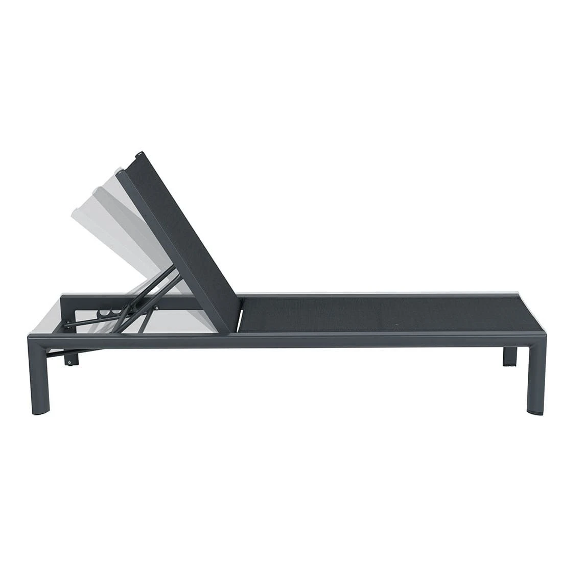 Garden Impressions Salsa Gartenliege Aluminium/Textilene Carbon Black/Anthrazit 3 Garden Impressions Salsa Gartenliege Aluminium/Textilene Carbon Black/Anthrazit – Bild 3