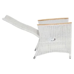 LC Garden Chelsea Gartensessel Geflecht Mit Teak-Armlehnen White Wash/Anthrazit 6 LC Garden Chelsea Gartensessel Geflecht Mit Teak-Armlehnen White Wash/Anthrazit -Gartenmöbel Geschäft 1093293 3