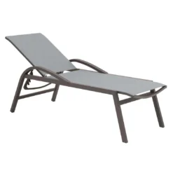 Siena Garden Milos Rollliege Aluminium/Ranotex® Matt Anthrazit/Silber-Schwarz