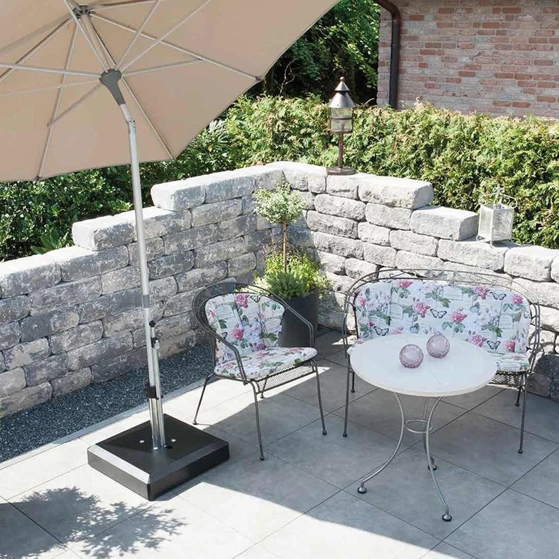 LiRo Alu-Vario 65-K Mobiler Schirmständer - Schnellspanner Anthrazit 2 LiRo Alu-Vario 65-K Mobiler Schirmständer - Schnellspanner Anthrazit – Bild 2