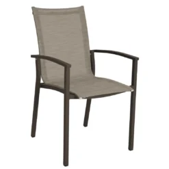 Stern Evoee Stapelsessel Aluminium/Textilene Taupe/Kaschmir