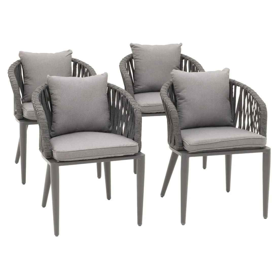 OUTLIV. Ciff Diningsessel Aluminium/Rope Anthrazit/Dark Grey 6 OUTLIV. Ciff Diningsessel Aluminium/Rope Anthrazit/Dark Grey – Bild 6