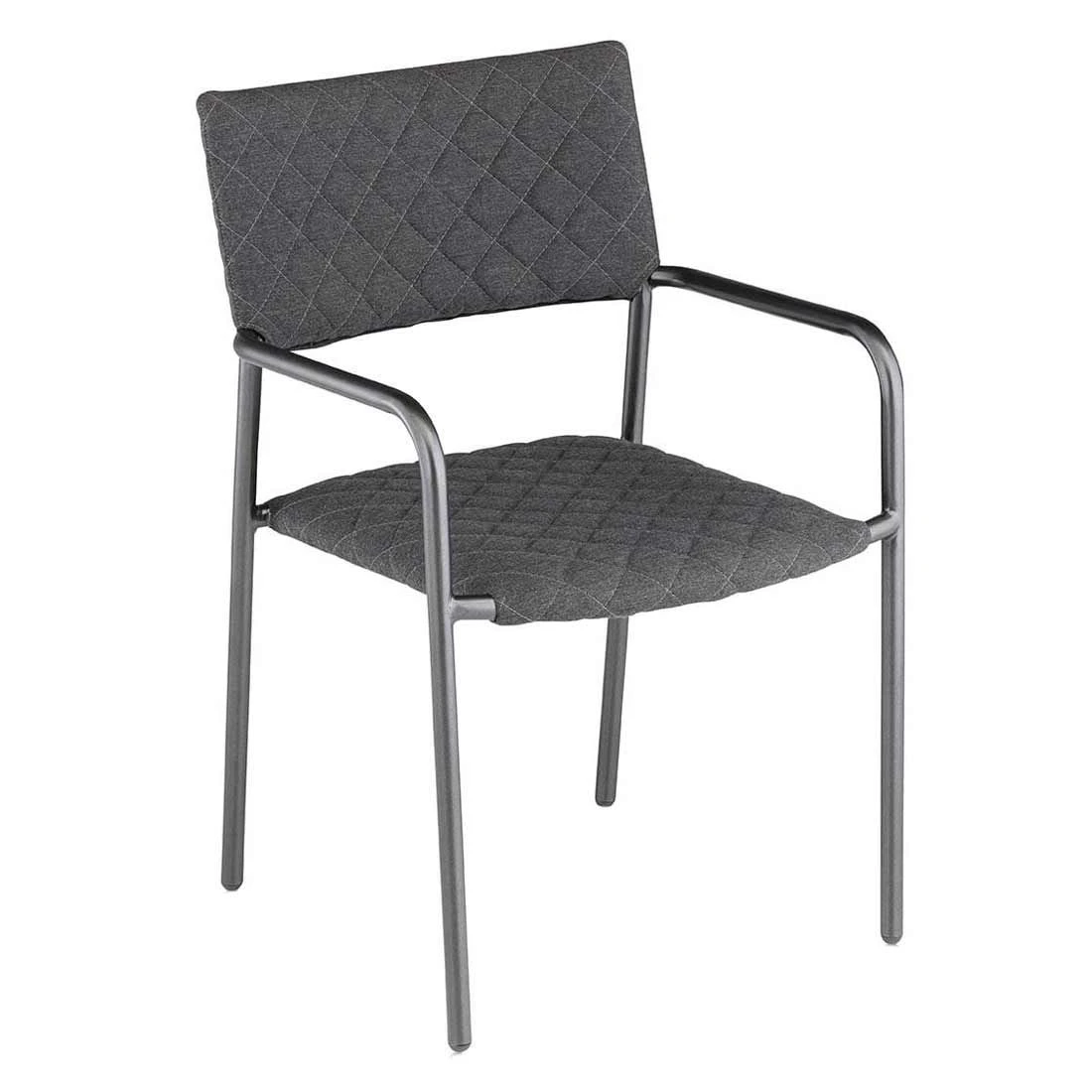 Kettler Benito Stapelsessel Aluminium/Sunbrella Anthrazit 2 Kettler Benito Stapelsessel Aluminium/Sunbrella Anthrazit – Bild 2