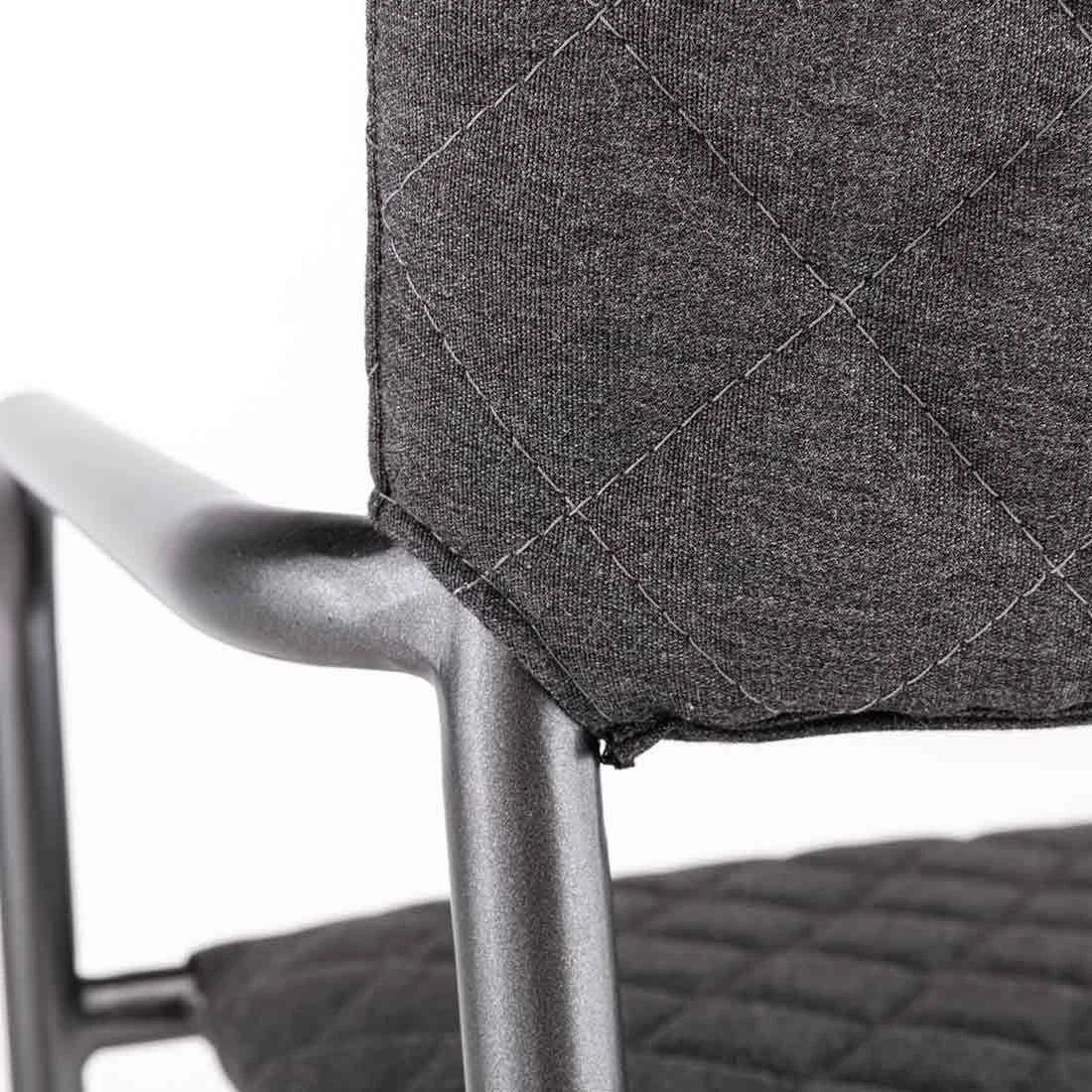 Kettler Benito Stapelsessel Aluminium/Sunbrella Anthrazit 6 Kettler Benito Stapelsessel Aluminium/Sunbrella Anthrazit – Bild 6