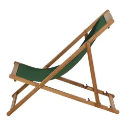 Siena Garden Aviro Liegestuhl Akazie/Polyester Natur/Grün -Gartenmöbel Geschäft 1204470 3