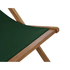 Siena Garden Aviro Liegestuhl Akazie/Polyester Natur/Grün -Gartenmöbel Geschäft 1204470 7