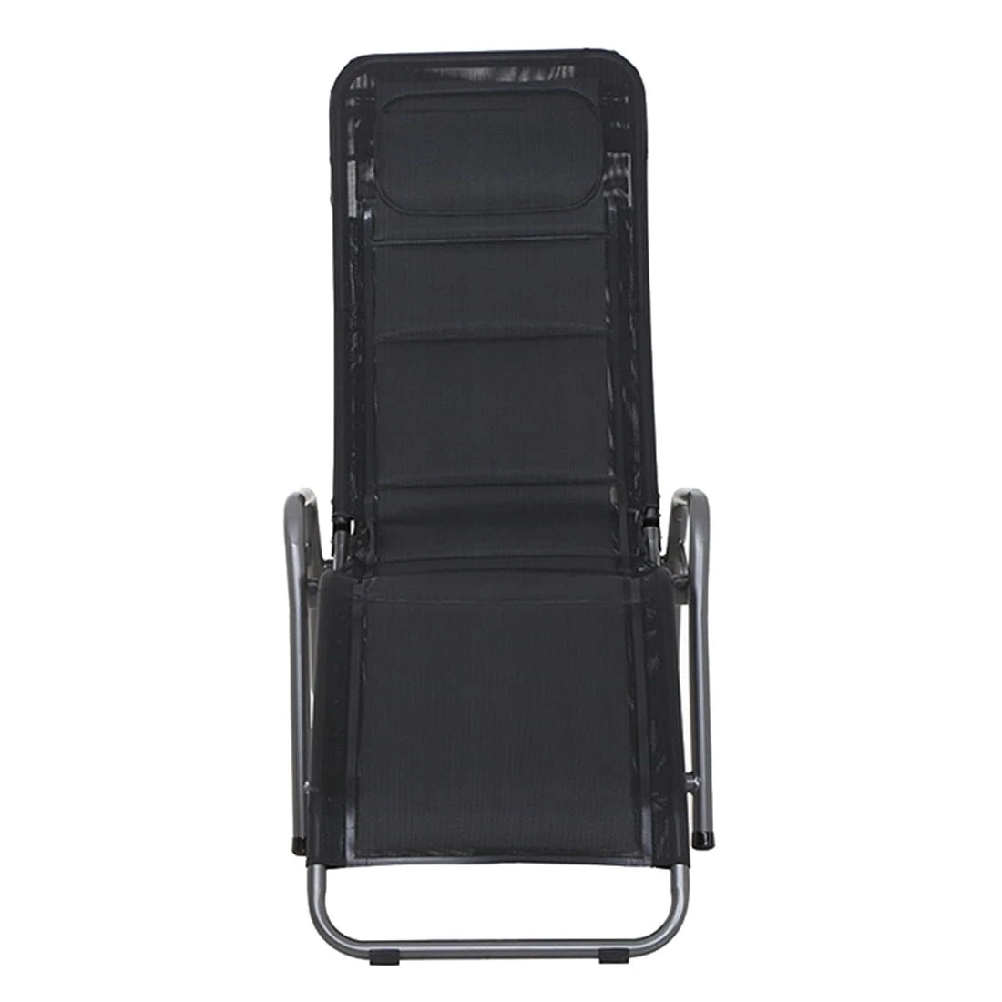 Siena Garden Fano Kippliege Stahl/Polyester Anthrazit/Schwarz 2 Siena Garden Fano Kippliege Stahl/Polyester Anthrazit/Schwarz – Bild 2