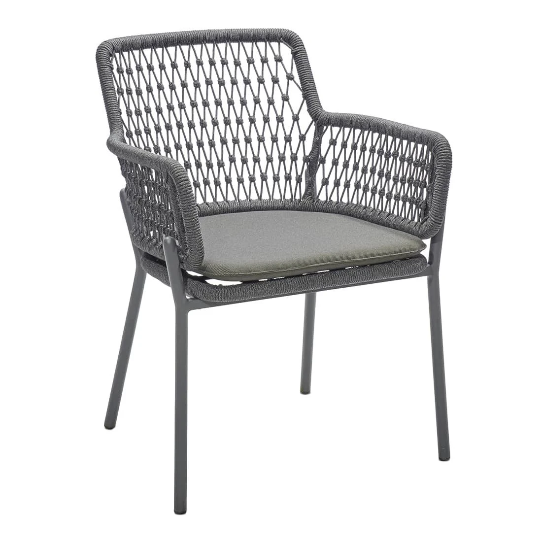 Musterring London Gartensessel Aluminium/Kordelflechtung Anthrazit/Grau 1 Musterring London Gartensessel Aluminium/Kordelflechtung Anthrazit/Grau