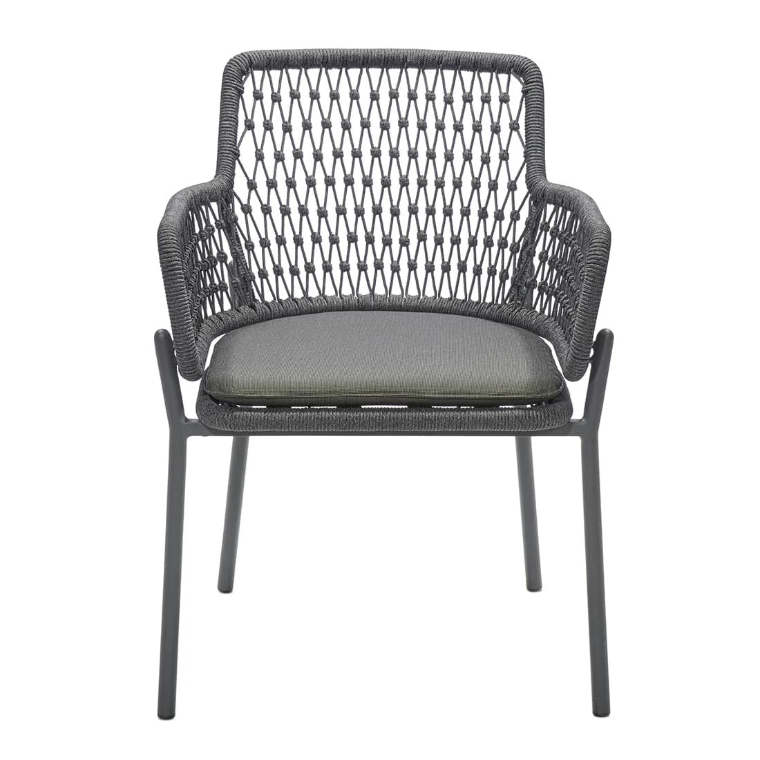 Musterring London Gartensessel Aluminium/Kordelflechtung Anthrazit/Grau 4 Musterring London Gartensessel Aluminium/Kordelflechtung Anthrazit/Grau – Bild 4