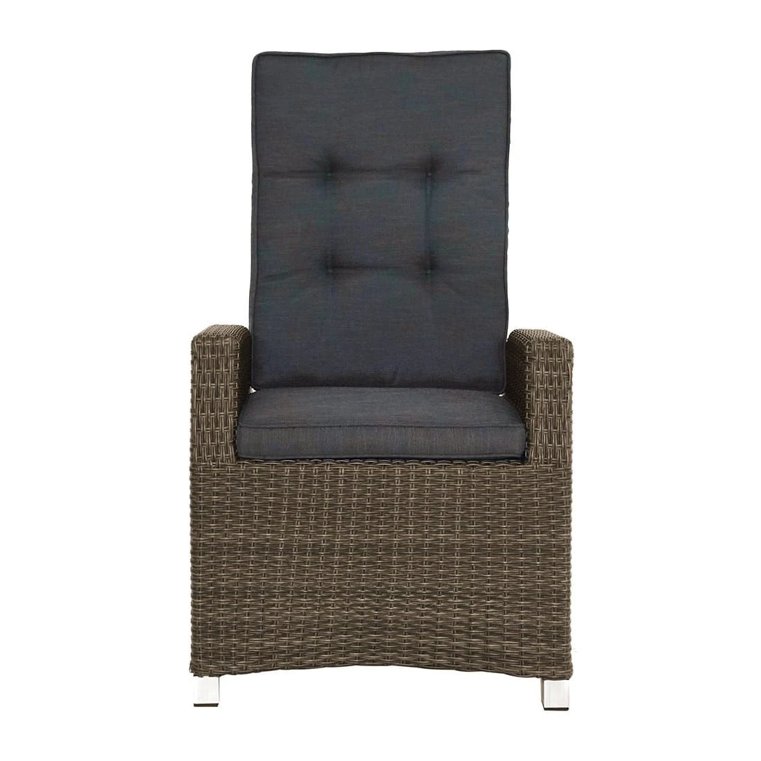 Ploß Rocking Gartensessel Geflecht/Polyester Grau-Braun-Meliert/Anthrazit 2 Ploß Rocking Gartensessel Geflecht/Polyester Grau-Braun-Meliert/Anthrazit – Bild 2