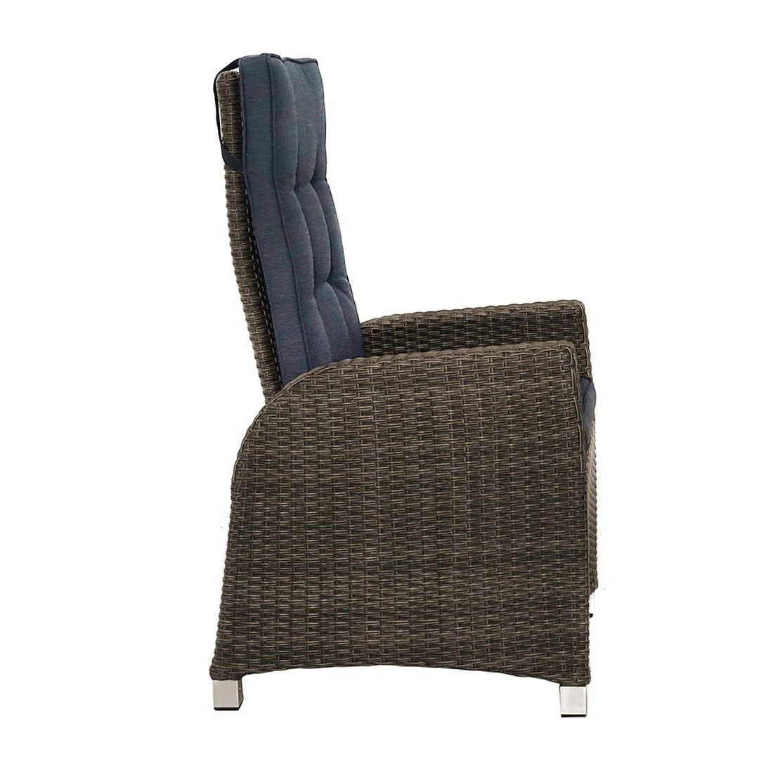 Ploß Rocking Gartensessel Geflecht/Polyester Grau-Braun-Meliert/Anthrazit 3 Ploß Rocking Gartensessel Geflecht/Polyester Grau-Braun-Meliert/Anthrazit – Bild 3