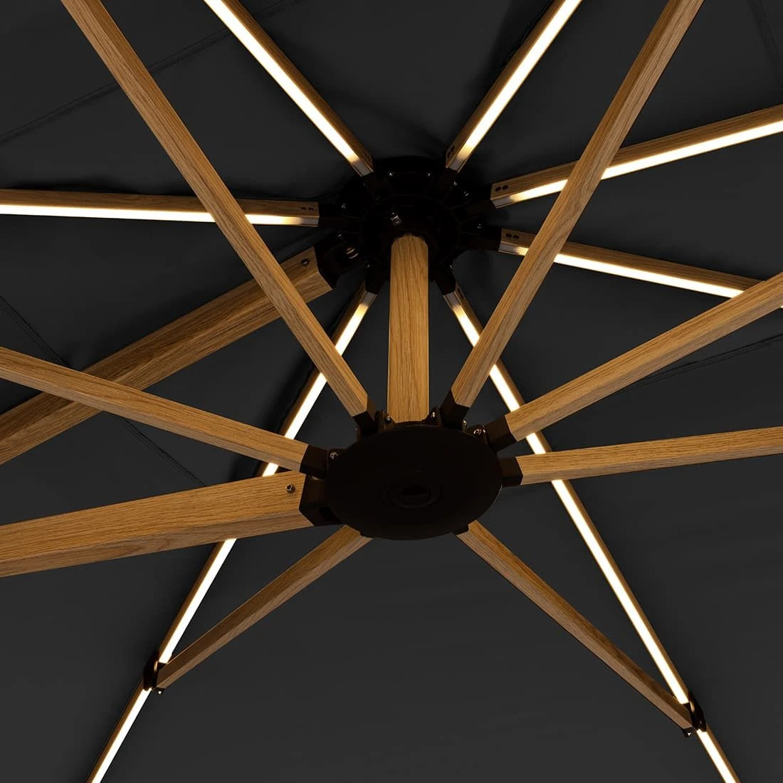 Doppler Alu-Wood Ampelschirm 400x300cm Holzoptik/Alu -840 Anthrazit 8 Doppler Alu-Wood Ampelschirm 400x300cm Holzoptik/Alu -840 Anthrazit – Bild 8