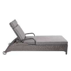 LC Garden Komido Gartenliege Aluminium/Geflecht Anthrazit/Omega Braun -Gartenmöbel Geschäft 1248162 3