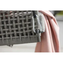 Stern Greta Schaukel Aluminium/Rope Inklusive Kissen Anthrazit/Platin/Seidengrau -Gartenmöbel Geschäft 1258722 5