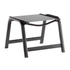 Sieger Royal Hocker Aluminium/Textilux® Eisengrau/Hellgrau