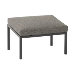 4Seasons Trentino Hocker Inkl. Kissen Alu/RVS Teak/Anthrazit