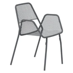 Vermobil Rick Stapelsessel Stahl Antikgrau