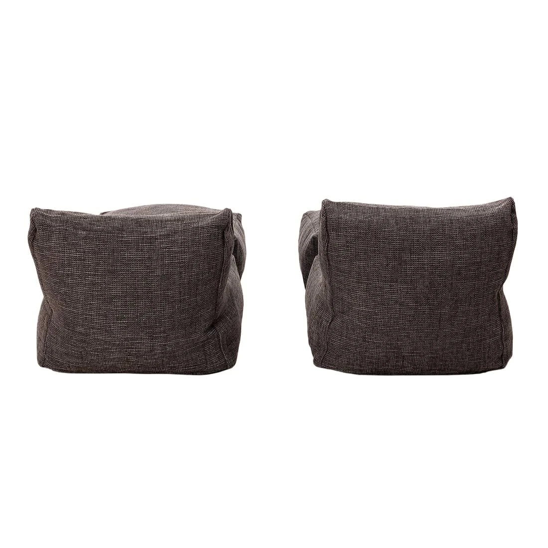 ROOLF Living Loungesesselset Inkl. Hocker Anthrazit 5 ROOLF Living Loungesesselset Inkl. Hocker Anthrazit – Bild 5