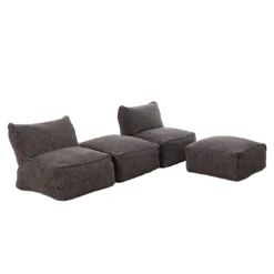 ROOLF Living Loungesesselset Inkl. Hocker Anthrazit 12 ROOLF Living Loungesesselset Inkl. Hocker Anthrazit -Gartenmöbel Geschäft 1304152 6