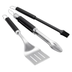 Weber Precision Grillbesteck-Set 3-tlg. Edelstahl/Kunststoff Silber/Schwarz