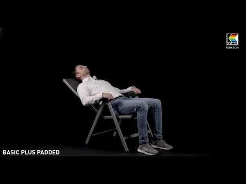 Kettler Basic Plus Klappsessel Aluminium/Outdoorgewebe Silber/Anthrazit Meliert 2 Kettler Basic Plus Klappsessel Aluminium/Outdoorgewebe Silber/Anthrazit Meliert – Bild 2