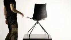 Best Gina Gartenstuhl Drehbar Stahl/Kunststoff Anthrazit/Off-White