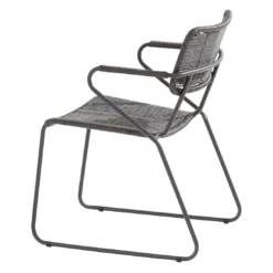 4Seasons Swing Stapelstuhl Edelstahl/Rope Anthrazit -Gartenmöbel Geschäft 4seasons swing stapelstuhl aluminium rope 1356864 4