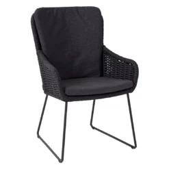 4Seasons Wing Gartensessel Edelstahl/Rope Inkl. Kissen Anthrazit