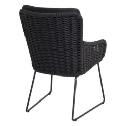 4Seasons Wing Gartensessel Edelstahl/Rope Inkl. Kissen Anthrazit -Gartenmöbel Geschäft 4seasons wing diningsessel edelstahl rope inkl kissen 1356017 4