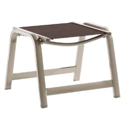 Sieger Royal Hocker Aluminium/Textilene Champagner/Mocca