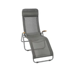 Sungörl Phönix DV Bäderliege Stahl/Textilene/Eschenholz Anthrazit/Grau