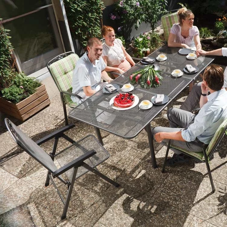 MWH Savoy Klappsessel Streckmetall Eisengrau 2 MWH Savoy Klappsessel Streckmetall Eisengrau – Bild 2