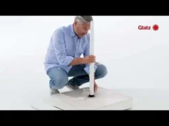 Glatz Alu Twist Mittelstockschirm Ø270cm Eggshell