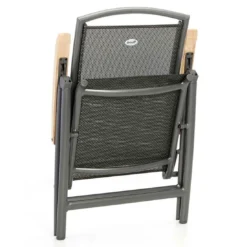 Hartman Raffaelo Klappsessel Aluminium/Textilene Mit Teak-Armlehnen Xerix -Gartenmöbel Geschäft 709833 3