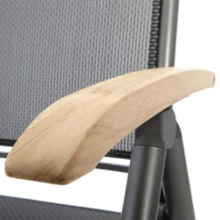 Hartman Raffaelo Klappsessel Aluminium/Textilene Mit Teak-Armlehnen Xerix -Gartenmöbel Geschäft 709833 5