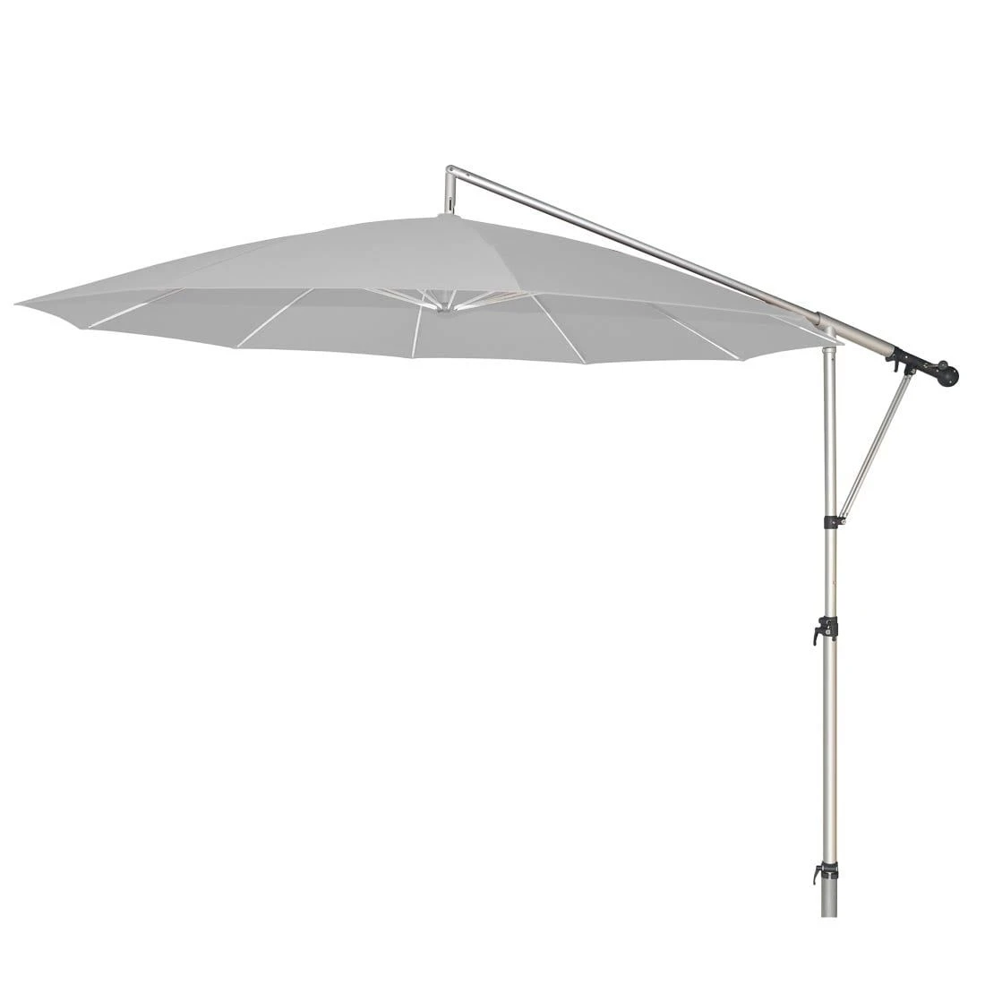 May Mezzo Ampelschirm Rund 330cm HV Silbergrau 1 May Mezzo Ampelschirm Rund 330cm HV Silbergrau