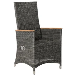 Zebra Status Gartensessel Geflecht Anthrazit