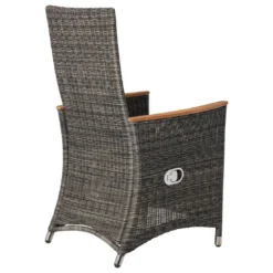 Zebra Status Gartensessel Geflecht Anthrazit -Gartenmöbel Geschäft 761346 3