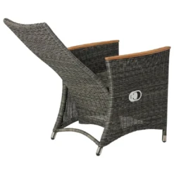 Zebra Status Gartensessel Geflecht Anthrazit -Gartenmöbel Geschäft 761346 4