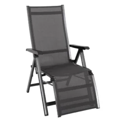 MWH Elements Relaxliege Aluminium/Textilene Eisengrau/Grau