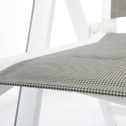 MWH Futosa Klappsessel Aluminium/Textilene Polarweiß/Grau -Gartenmöbel Geschäft 833836 5